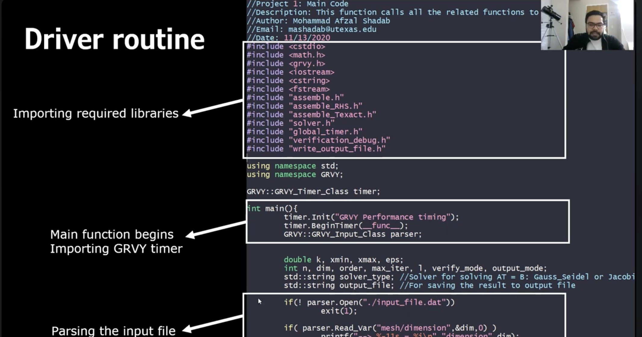 Solving equations on Stampede2 supercomputer